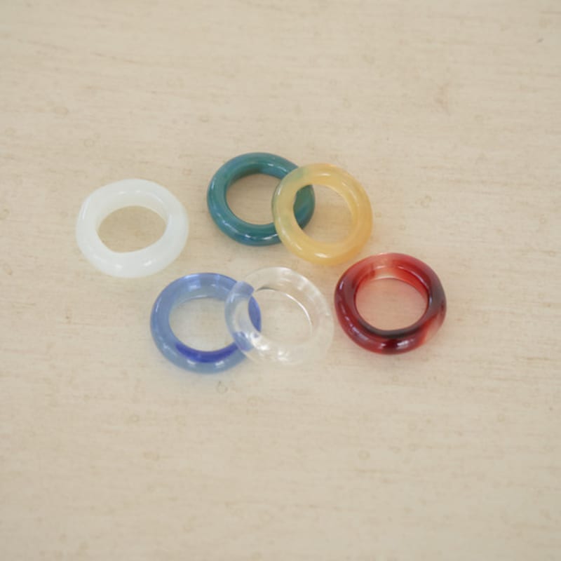 APIOH NEW UGLY GLASS RING