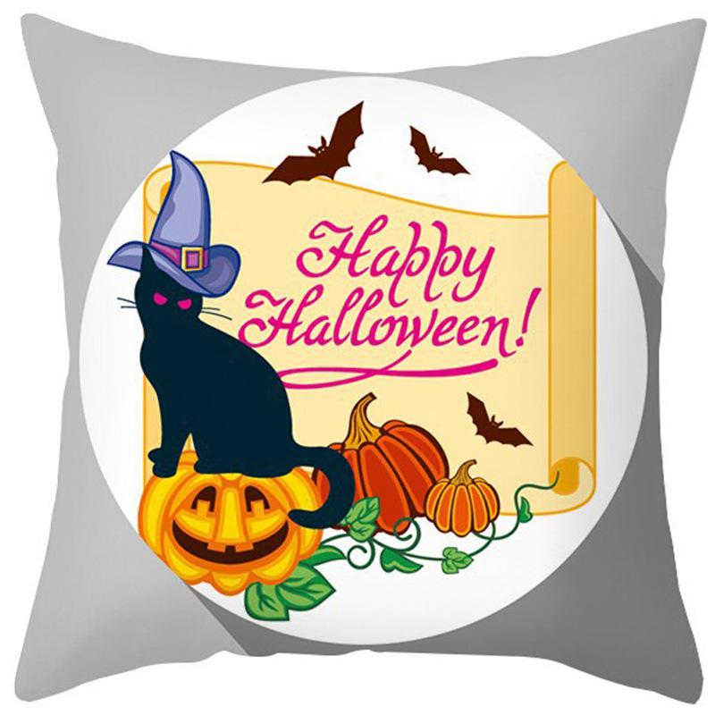 New Halloween Pillow Cover Home Decoration Spoof Pumpkin Sofa Waist Cushion Cushion Cover Pillow Cover