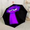 Girl Loves Sprunk. Portable Automatic Umbrella Folding Umbrella with 8 Ribs Durable Plastic & Iron Travel Essential Elegant Umbrella