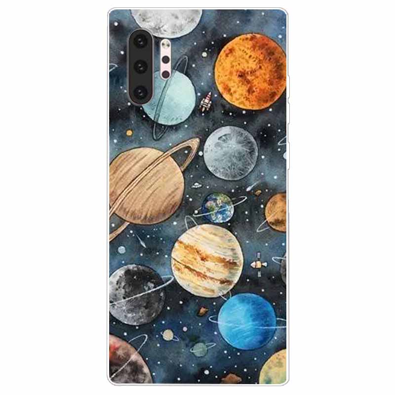 Phone Case For Samsung Note 10 Pro Plus Cover Note10 Silicone Soft Painted Wolf Coque for Samsung Galaxy Note 10 Lite TPU Bumper
