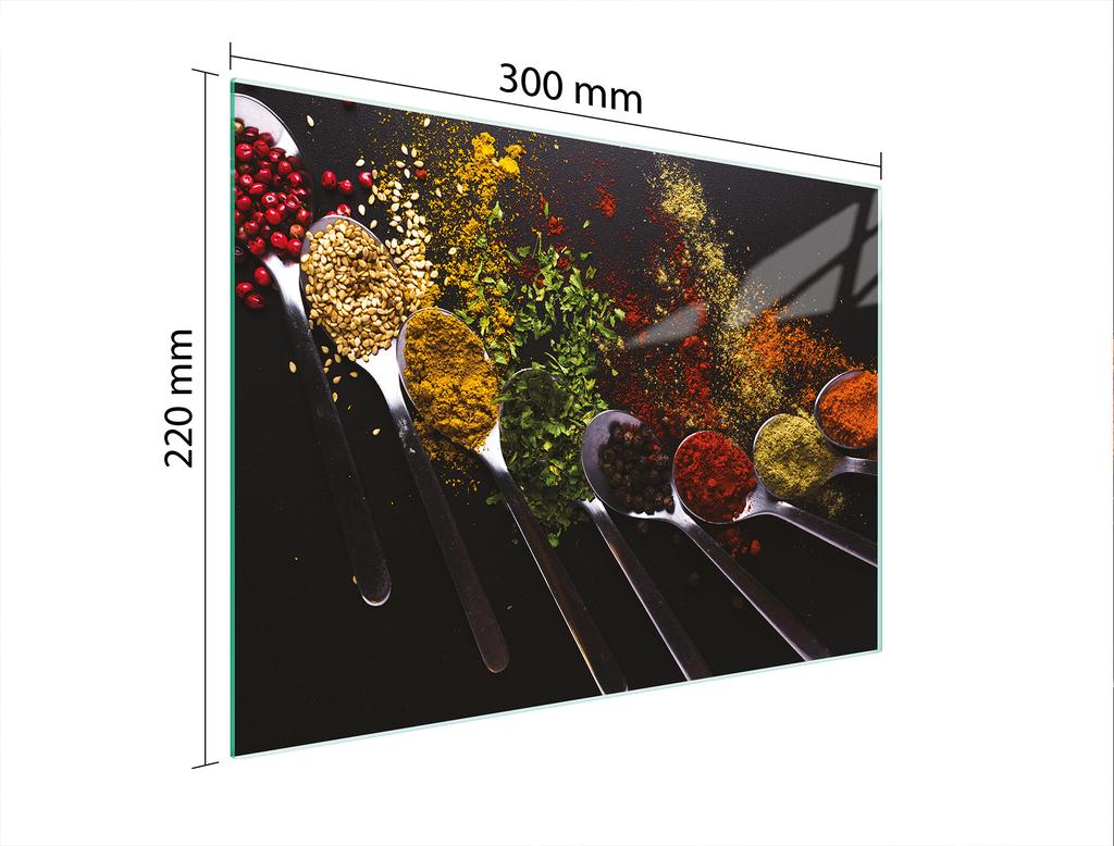 SZKLANA DESKA DO KROEJNIA 30x22 PRZYPRAWY