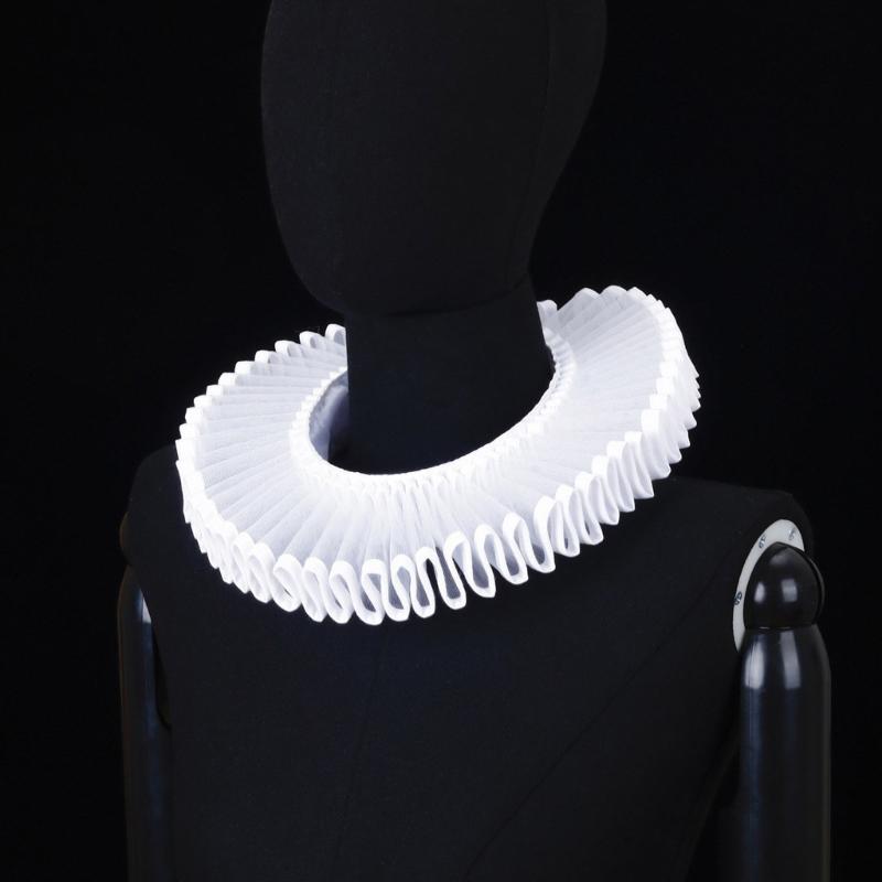 Colletto Arricciato Retrò Cravatta Cosplay per Ragazze Colletto Vittoriano Risvolto Cosplay Medievale Cravatta Colletto Arricciato Vittoriano