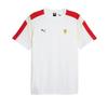 Puma X Ferrari MT7 Race Series Logo Color Block Comfortable Soft Short Sleeve T-Shirt Men Tops White 623811-04