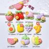 10Pcs New Cute Watermelon, Strawberry, Grape, Cherry Fruit Flat Back Resin Scrapbooking DIY Jewelry Craft Decoration Accessorie