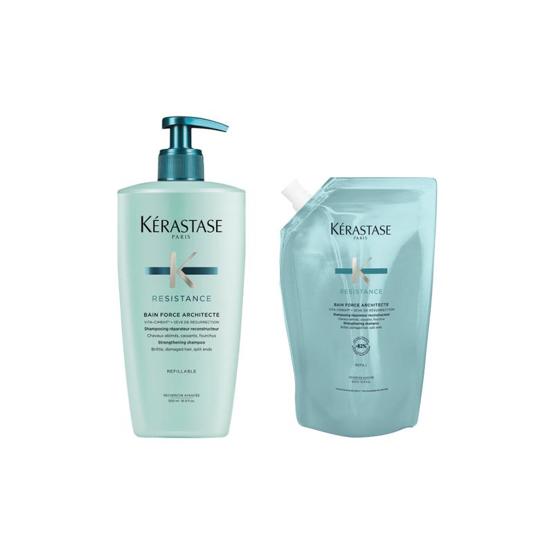 Kerastase Flexible Core Repair Shampoo Smooth and Nourishing 500ml+500ml