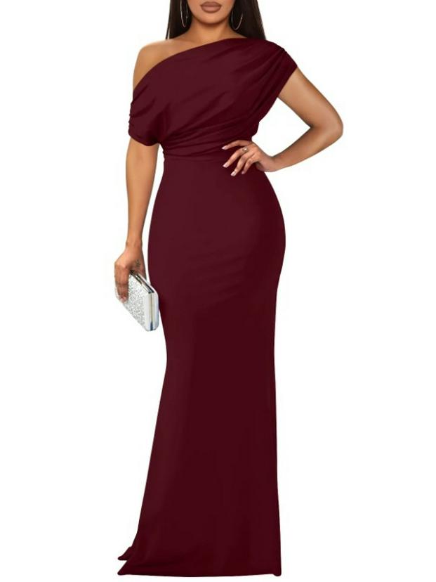 Elegantní evropské a americké večerní šaty bodycon s odhalenými rameny