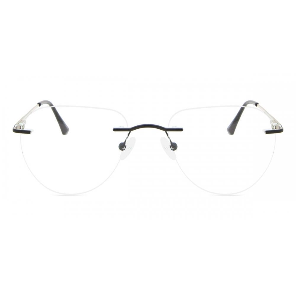 

Rimless Oval Black Smartbuy Collection Harlem Wm6509 C2 Fashion Unisex Eyeglasses Black/53-18-140