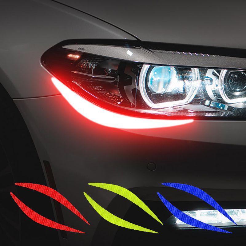 Reflective Waterproof Headlight Eyebrow Stickers - Creative Car Decoration