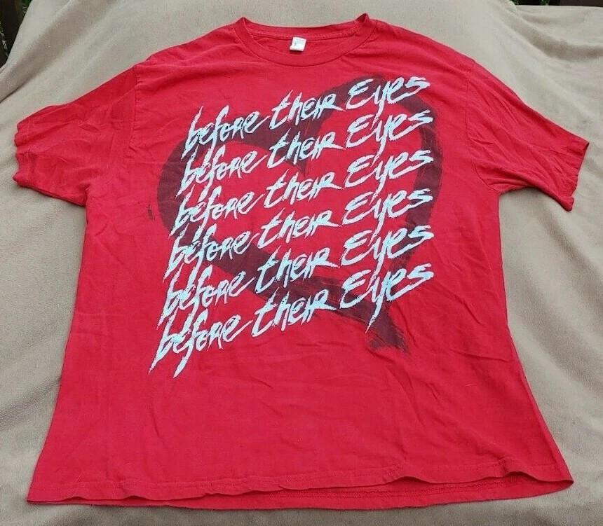 

Collection Before their Eyes Band Cotton Red S to 5XL Shirt AA878 Unisex T-Shirt M