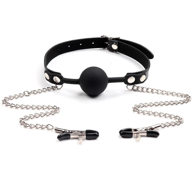 Silicone Saliva Ball Gag: Bondage Mouth Plug Alternative In Sex Toys.
