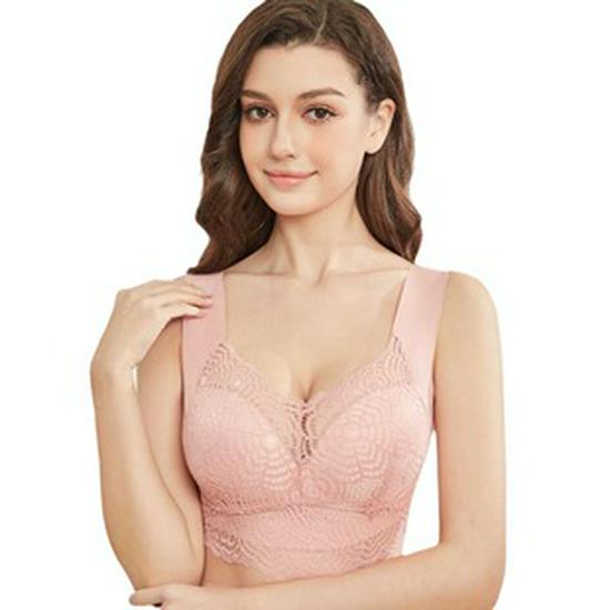 SHEIN Plus Size Lace Nursing & Yoga Bra: Sexy, Seamless, Supportive with Beautiful Back Design
