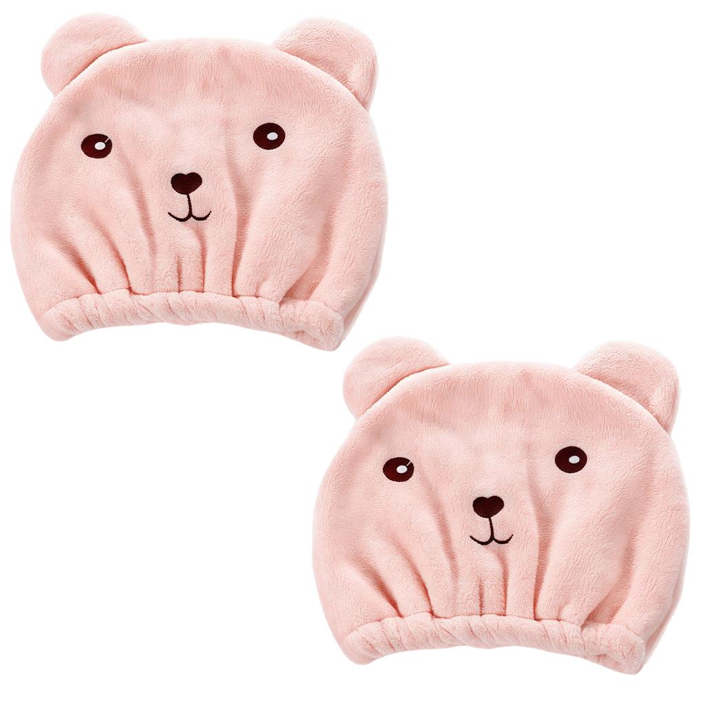 Fast Absorbent Dry Hair Cap Thick Corals Fleece Hair Towel Gentle On Hair Post Shower Swimming Use Head Cover Protections