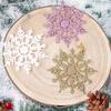 3Pcs/set Exquisite Christmas Snowflakes Acrylic Xmas Tree Ornaments Snowflakes Pendants  New Year