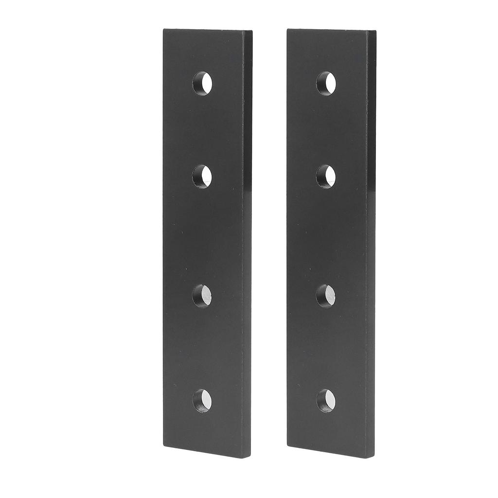 2PCS 4 Hole Connecting Plates Aluminum Alloy Flat Straight Brackets Metal Fastener Accessories 2020