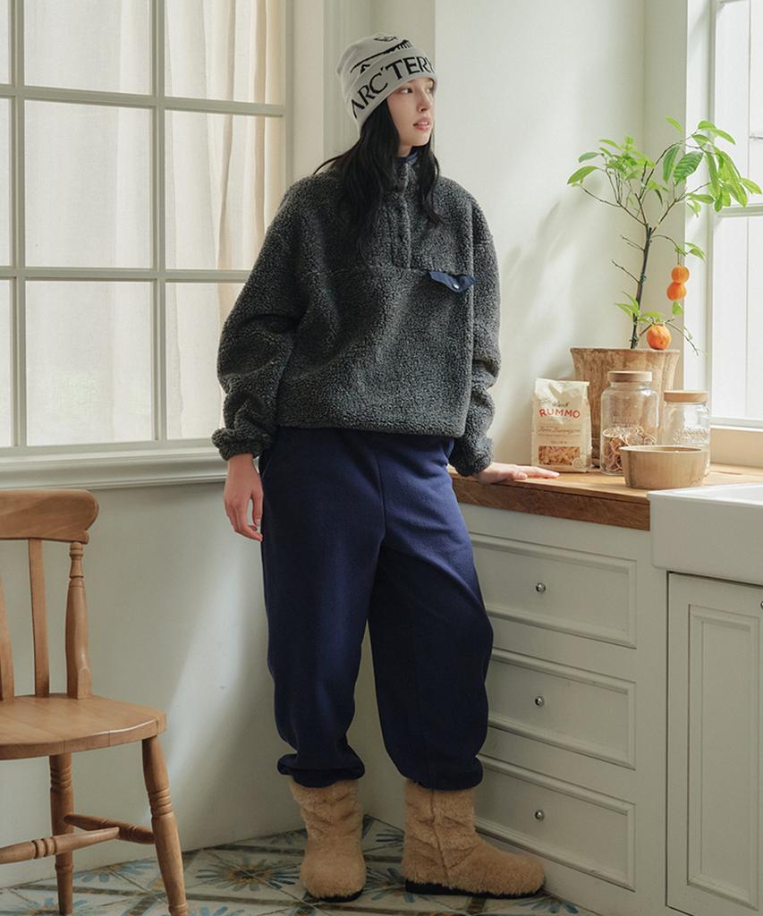Marrot Dusty Fleece Pullover_Navy