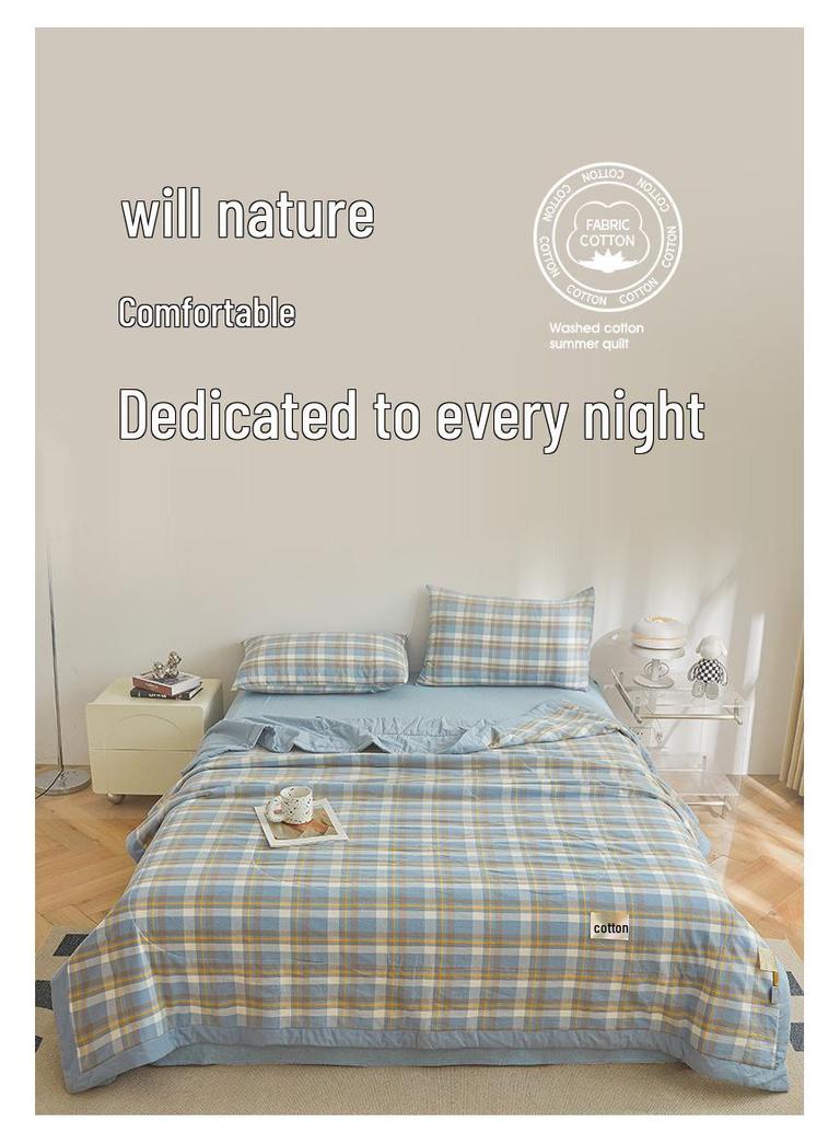 Xinjiang Bomull Luftkonditionering Sommartäcke - Sval, Klass A, Enkelt Sovsalstäcke för Studenter