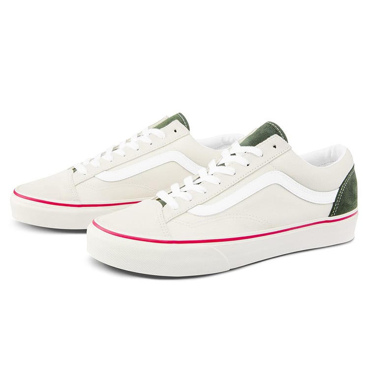 Vans Style 36 Low Top Skateboard Shoes Unisex Beige White Red VN0A5FBM2TZ