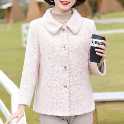 KAVON Elegant Lapel Single-Breasted Wool Blend Coat