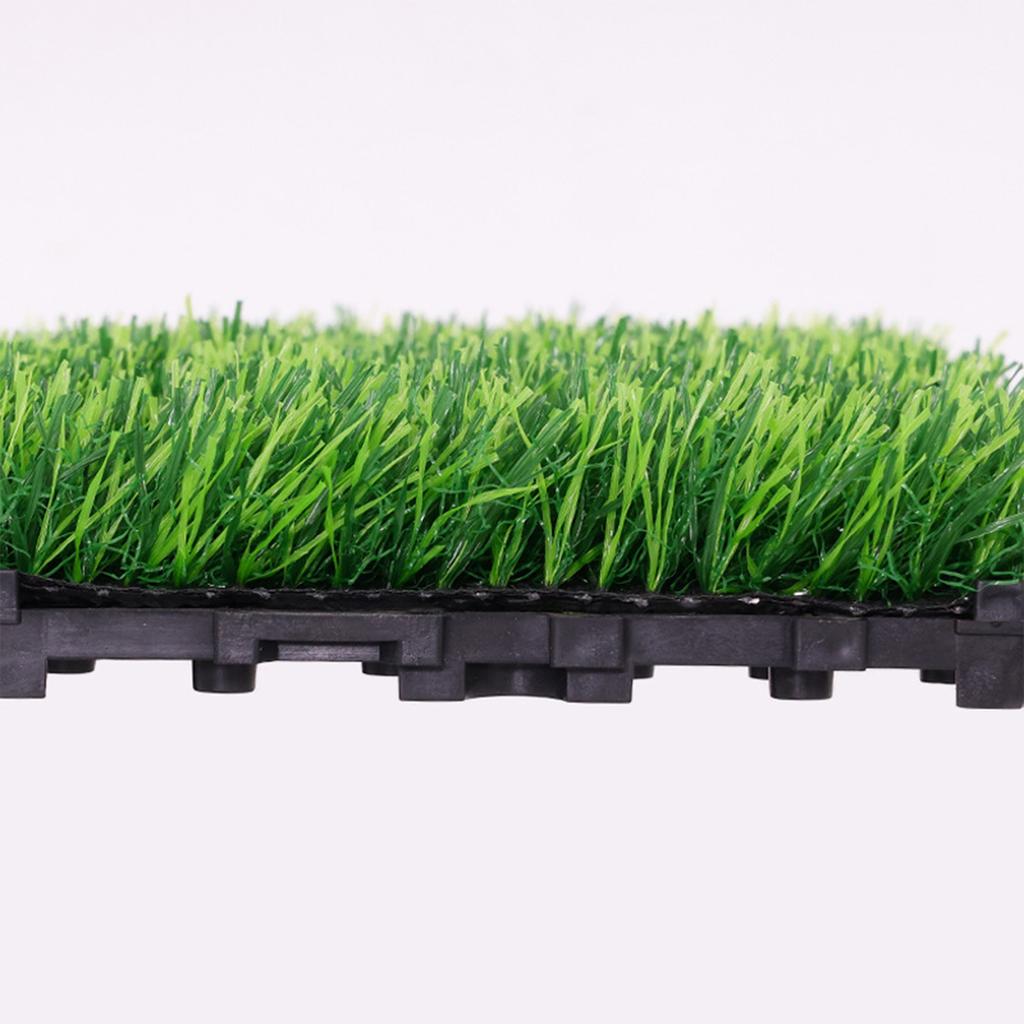 Durable Golf Practice Mat 30x30cm, Self-Draining Artificial Grass Turf for Home Backyard & Indoor Training
