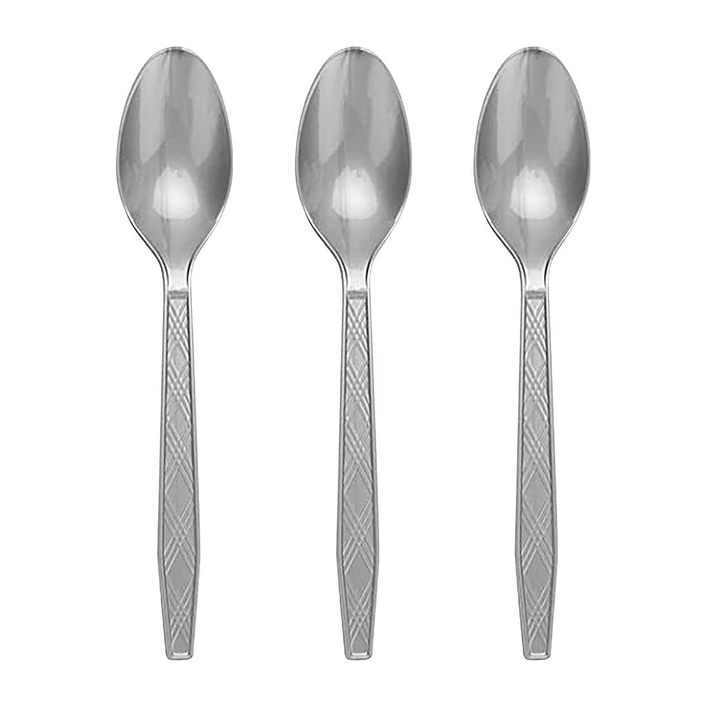 Forchetta usa e getta in plastica color oro per festa di compleanno