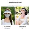 Women's Detachable Brim Sun Protection Face Mask, Ice Silk UV Shield, Full Face and Neck Coverage, Breathable Summer Facekini.