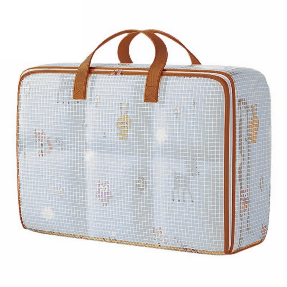 

ПВХ Сумки для переезда и хранения Большой вместимости Дорожная сумка для багажа Сумка для хранения одежды и одеял Школа 45L оранжевый