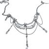Multi Layered Pearl Tassel Waist Chain Belt for Women Elegant Body Chain with Adjustable Length for Parties and Festivals
