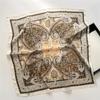 Vintage Paisley Satin Square Scarf Women Silky Soft Neck Scarf Versatile Thin Bandana Hair Wrap Shawl Elegant Hair Accessory