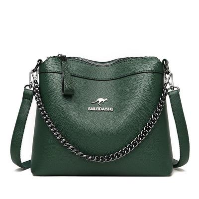 Große Kapazität Tasche Damen Tasche Mode weiche einzelne Schultertasche Umhängetasche Mama Tasche