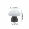 Warm White Lights Mushroom LED Table Lamp Dimmable Function USB Charging Port USB Charging Night Light Touch Control
