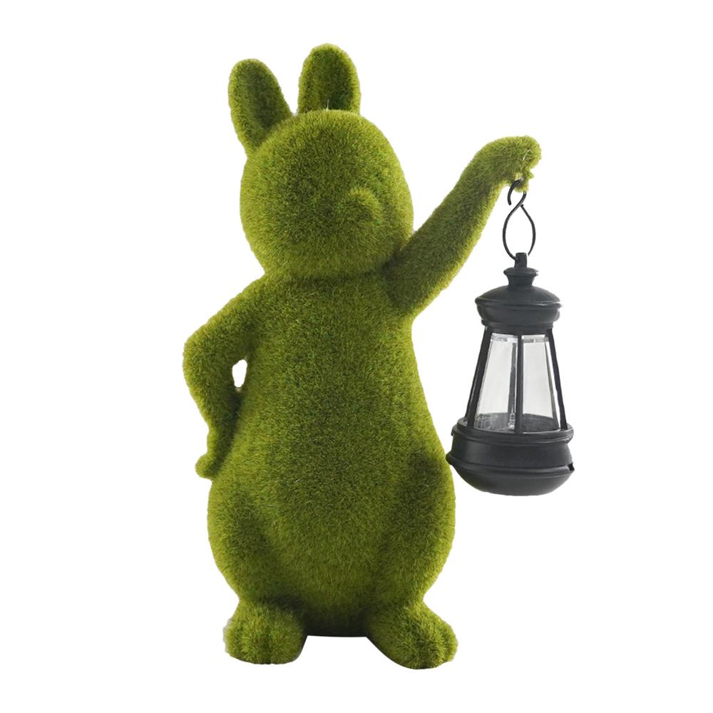 Bunny Solar Lights | Garden Statue Lights | Garden Outdoor Statue Lights Figurine Decoration Lights Outdoor Art Decor Lamp