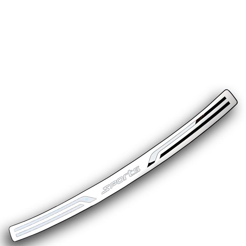 For 2015    Toyota Highlander Car Accessories Trunk Trim Rear Bumper Protector Stainless Steel Door Sill Scuff Plate