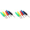 2 Set U23 4mm Single Needle Banana Plug Red Yellow Blue Green Black for Electric Power Test Parts