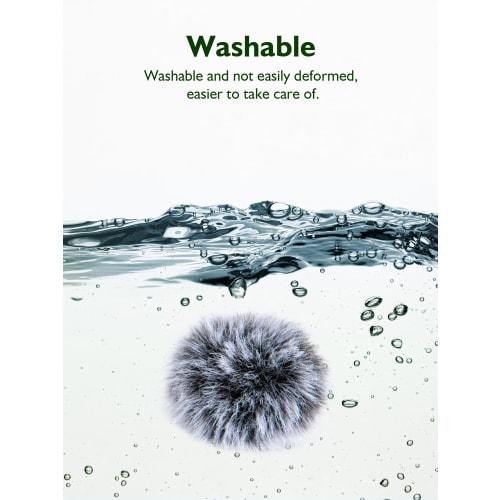 Furry Microphone Windscreen for DJI Mic Mini - Microphone Wind Muff for DJI Mini Reduces Wind Noise and Keeps Your Microphone Clean (Gray)