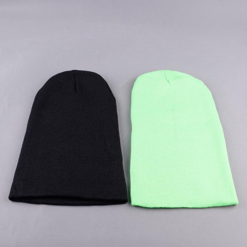 Men Knitted Beanie Fall Spring Casual Cheap Beanies Warm Skullies Hat Elastic One Size Outdoor Hat