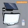 Solar Lights Outdoor 400LED Remote Solar Security Lights Outdoor Motion Sensor Waterproof Solar Wall Lamp Garden Patio Yard