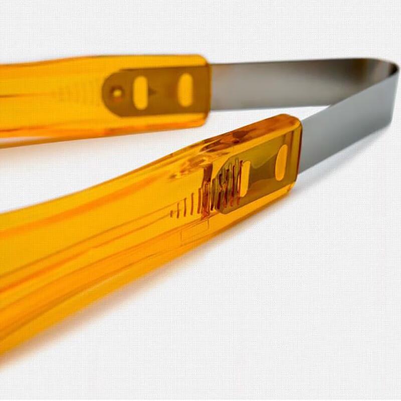 Homeglen Mittelgroße Transparente PC Lebensmittelzange mit Verriegelung