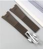 Gummi Konkaves Uhrenarmband für Patek Nautilus Philippe PP 5711 5712 Schwarz Blau Grau Braun Silikon Uhrenarmband 25mm*13mm