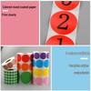 Color Coated Self-Adhesive Barcode Label Paper - Round Stickers In Various Sizes
