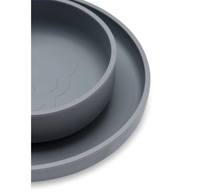 Набор детской посуды Jollein штормовой серый, 4 шт (705-007-65308)