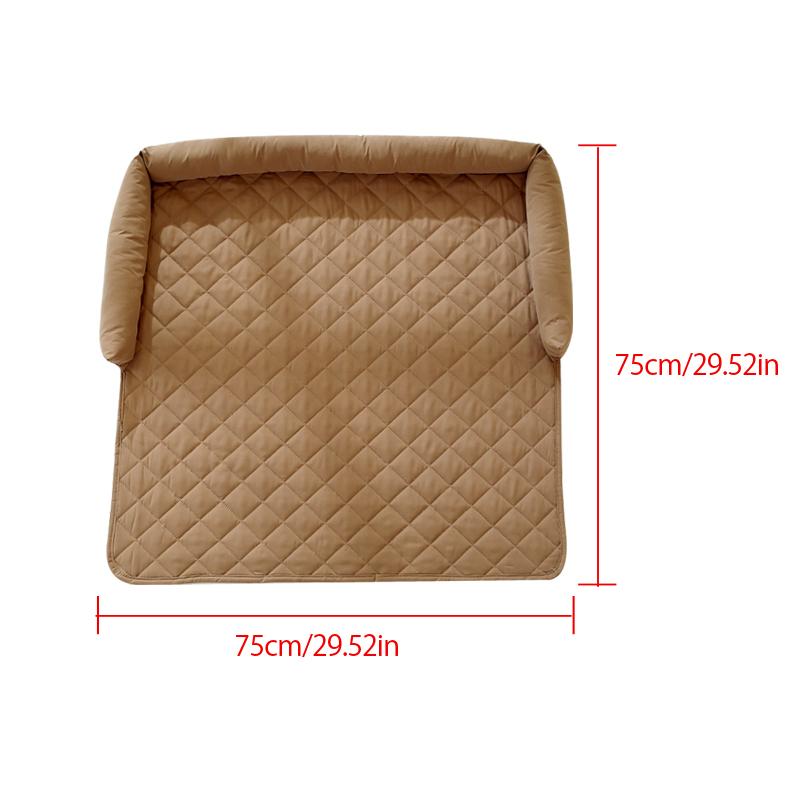 Dog Bed Blanket Dog Mat Sofa Couch Cover Pet Pad with Neck Pillow Washable Calming Nest for Travel Home