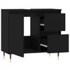 VidaXL Bathroom Cabinet Black 65x33x60 Cm Engineered Wood 831597