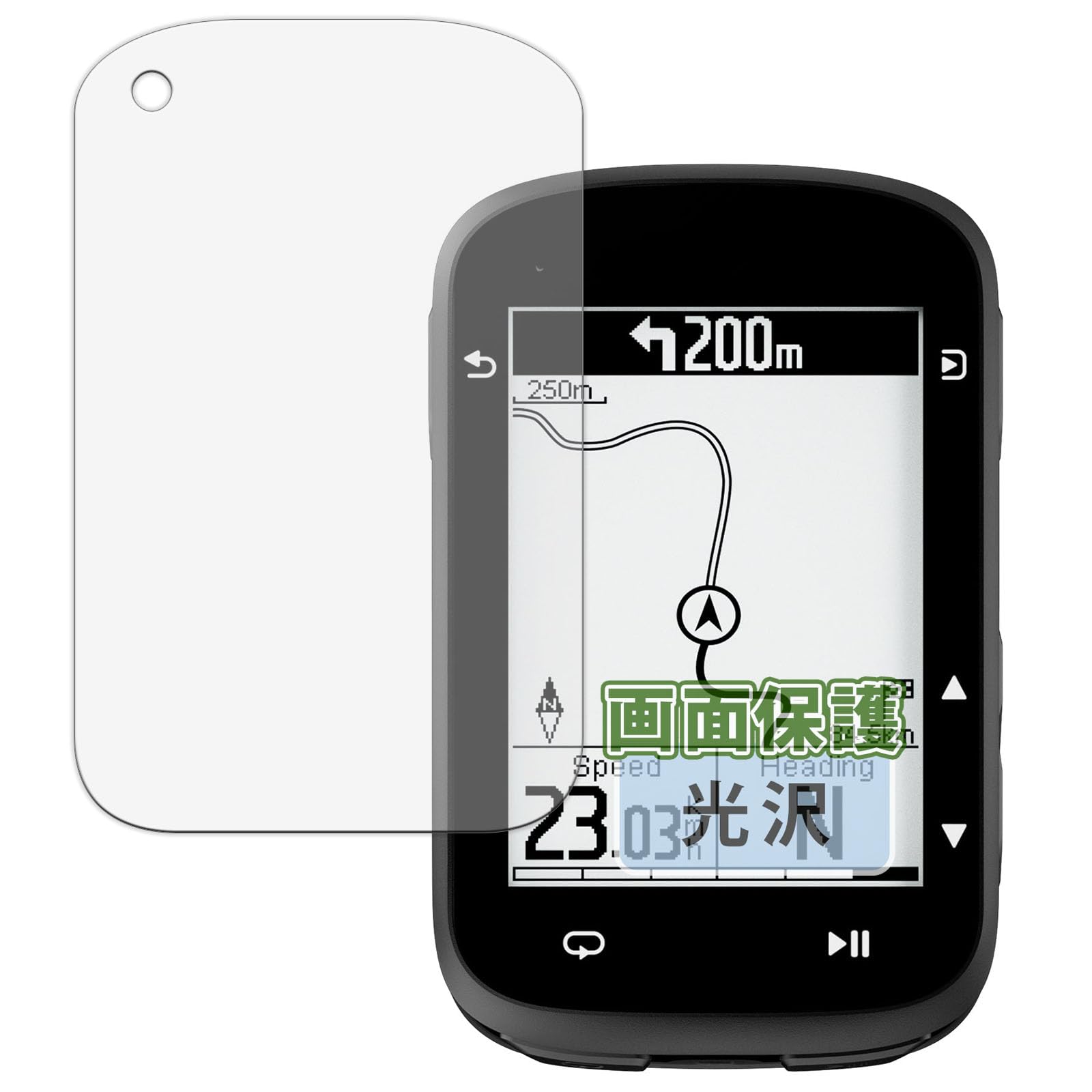 

Protective Film for COOSPO CS500 Cycle Computer Looks Like No Film at Made in Japan Kayo&Karin - Ultra-Transparent, All,