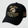 Cross-Border Washed Cotton Printed Hat Men'S 250Th Anniversary Eagle Commemorative Hat Amazon Dd-214 Flag Baseball Cap