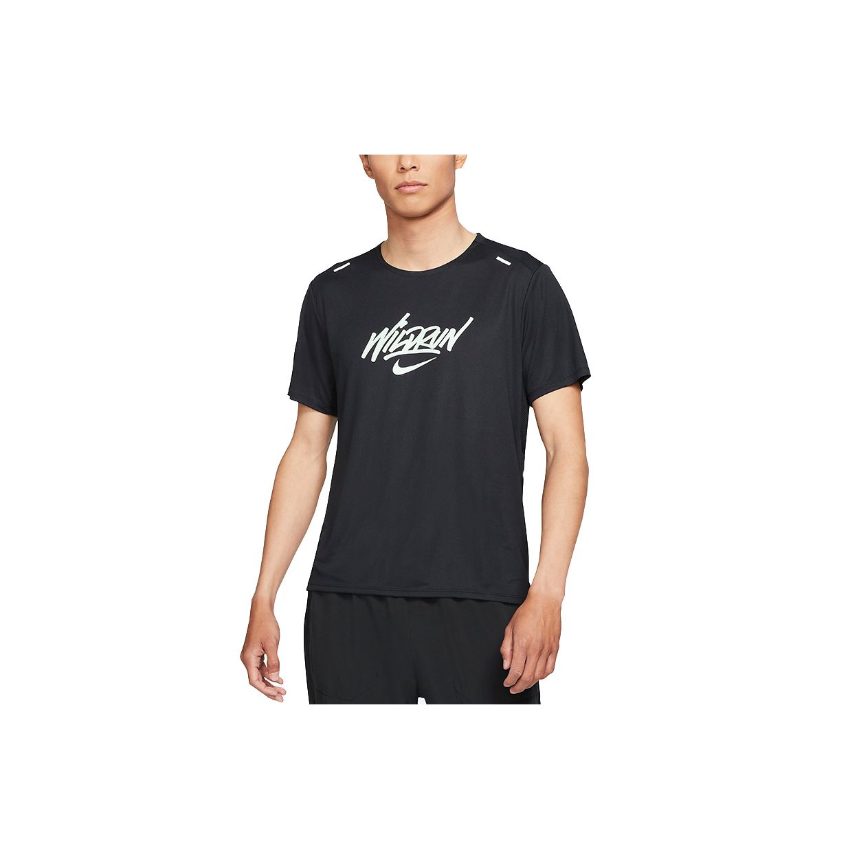 

Мужская футболка с коротким рукавом Nike Sport Running Casual, черная DA1169-010 S