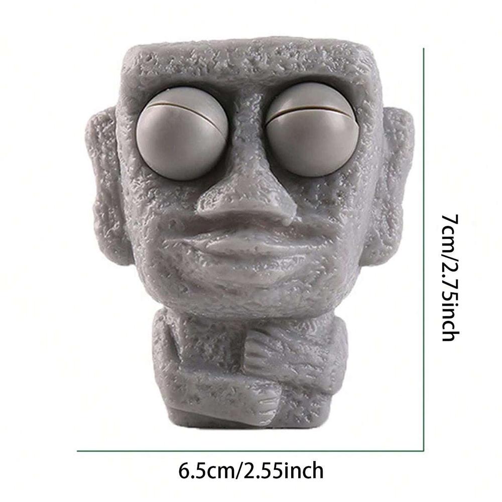 New Funny Easter Squeezing Blowout Rock Man Fidget Toy Vent Sloth Hide Seek Stress Relief Squishies Doll Stress Busting Kid Gift