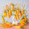 6-120PCS 2026 Easter Hanging Carrot Decoration, DIY Mini Foam Carrot Pendant for Easter Party, Home and Holiday Decor