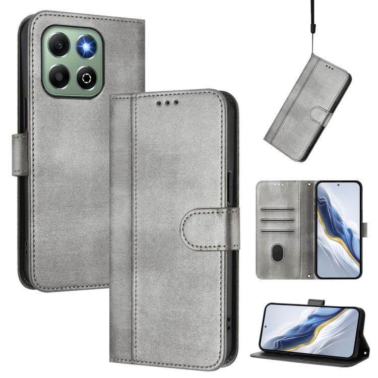 Linien-Spleißschnalle Retro Leder Handyhülle