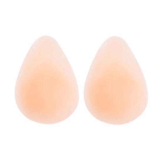 1 Pair Nipple Covers for Women, Teardrop Lift Silicone Pasties, Invisible No Show Reusable Sticky Bra for Backless Dress Clothes 9cm