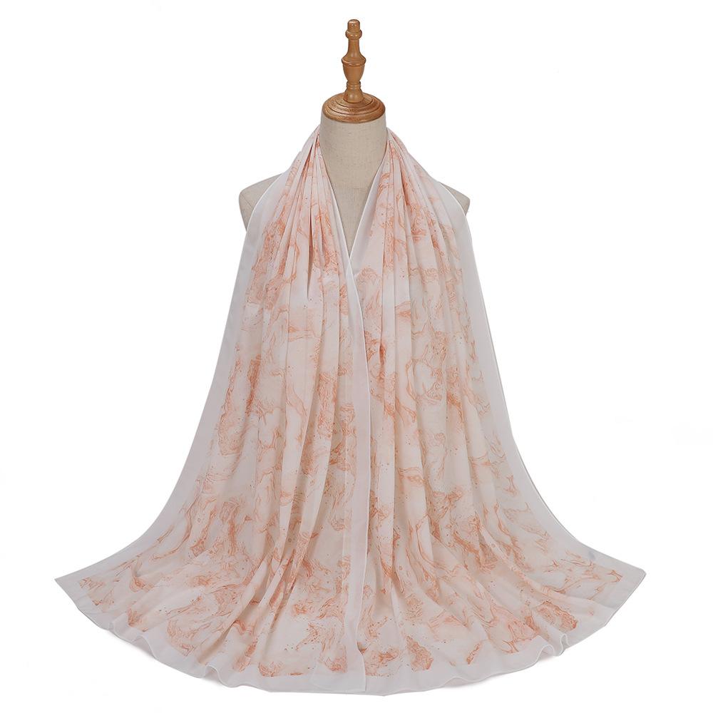 New Designs Printed Hijab Chiffon Scarfs For Women Scarves Muslim Fashion Turbans Malaysian Muslim Hijabs Wraps Ramadan Turban